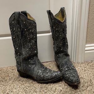 Statement Corral Rhinestone Sparkle Cowboy Boots